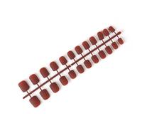 QUXVUIS 24 Pieces Frosted Press on Nails DIY Exquisite French Style Novel Elegant Personality Nail for Manicure Lovers , 6coffee