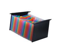 QUXVUIS 25 Pocket Expanding Hanging File Folder Receipt Practical Document Folder Office Storage Needs Easy Classification and Quick Identification. Accordion, Colorful