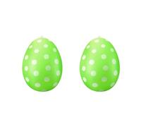 QUXVUIS 2pack/lot Outdoor Childrens Toys Brightly Colored Easter Egg Balloons Courtyard Festive Atmosphere Decoration Gardens, green
