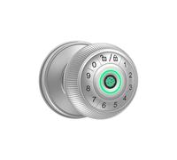 QUXVUIS 2pcs Bluetooth Door Lock with AI Intelligent Learning for Quick Access Alloy Finger Print Lock for Door Fingerprint, Silver