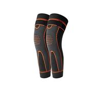QUXVUIS 2Pcs Protector Anti-Skid Elasticity Brace Compression Leg Sleeve Bike Running Lady Arthritis Knee Support Sports , Orange/1 Pair/M