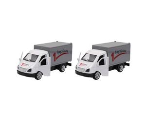 QUXVUIS 2pieces Rivian Toy Precision Die-casting Scale Model Car With Anti Lock Braking System Simulated Interior, White, 12.5 * 5.*4.5CM