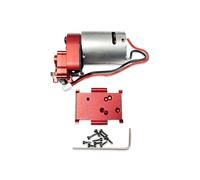 QUXVUIS 370 Motor 34T Gear Box Transmission For HobbyPlus 1/18 CR18P Rock Van Driving Skills To Next Level 330 Boost Upgrade, Red