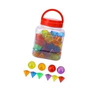 QUXVUIS 3D Shapes For Teaching Geometric Solids Transparent Colors Engaging Interactive Tool For Kids Encouraging Creativity And Learning 3D Shapes For Teaching Geometric Solids Creative