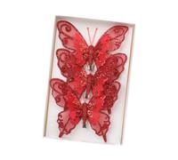 QUXVUIS 3pcs/set Joyful Moments Kids Family New Year Ornament Figurines Delight Young And Old Whether On Branches Of Christmas, red, 11.5x2x10cm