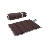 QUXVUIS 4-fold Camping Hiking Sitting Mat Picnicking Fishing Backpacking Seat Cushion High Elasticity Collapsible Oxford Cloth Pad, Khaki