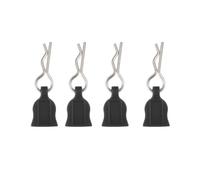 QUXVUIS 4a Of Durable RC Body Clips Pin For Effortless Application Metal R-Type Body Clips Pin RC Car Fixed R Pin With Tab, 1/10