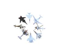 QUXVUIS 4D Fighter Assembled Plane Helicopter Model Assembly Puzzle For Aviation Display Fighter Aircraft Display Model Collectable Puzzle Coffee Hall Assembly Aircraft Building Figures