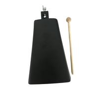 QUXVUIS 4in 5in Cowbell Noise Makers With Stick For Drum Sets And Parties Producing Clear Noises Celebrations 8in 7in 5in Noise Maker Handbells Musical Bell Hand Percussion, Black, 9 inch