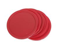 QUXVUIS 4pcs Air Hockey Table Arcade Pucks 82mm Red Products Designed For Gaming Experience 4pcs Air Hockey Table Arcade Game Pucks 82mm Red Pub Club Or Home Machines