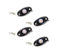 QUXVUIS 4pcs Chassis Lights LED Neon High Brightness Truck Yacht Trail Rig Lamp Underglow Atmospheres Auto Accessories, Yellow Light