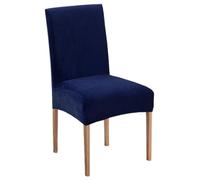 QUXVUIS 4pcs Stretch Chair Covers Easy To Care Wide Application Polyester Protective Chair Covers Kitchen Cover, dark blue
