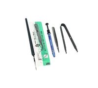 QUXVUIS 5Pcs Mechanical Keyboard Switch Lube Brushes Tool Kit for Stabilizer Efficient and Durable, black, 14x10x8cm