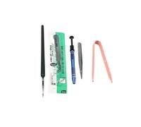 QUXVUIS 5Pcs Mechanical Keyboard Switch Lube Brushes Tool Kit for Stabilizer Efficient and Durable, pink, 14x10x8cm