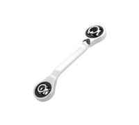 QUXVUIS 6-14mm Double End Ratchet Wrench Metric Ratcheting Combination Spanner Tool for Efficient Repairs