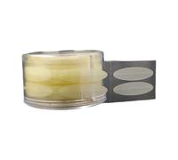 QUXVUIS 600Pcs Eyelid Stickers Lift Strips Adhesive Waterproof Tape Mini Instant Transparent Sing-use Y-shape Beauty Tools, Round/Skin color/L