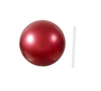 QUXVUIS 9 Inch Small Exercise Balls For Pilates And Yoga Activity Supporting Total Body Conditioning At Home And At Gym Yoga Ball Stability Exercise Training Gym, Red, 20-25cm