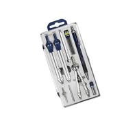QUXVUIS 9PCS Professional Drawing Compass Math Geometry Tool Circles Zinc Alloy Set