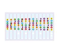 QUXVUIS Acoustic Electric Bass Guitar Fingerboard Sticker Proudly Made | Stickers Visual Learning For Guitarists | Fun Way To Practice Note Guitar Training Beginners Accessories Scales