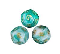 QUXVUIS Acrylic D12 Board Game Astrology Dice Constellation Dice Polyhedral Fun Option For Game Enthusiasts And Family Gatherings Constellation Astrology Role Play, Style D
