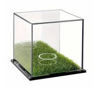 QUXVUIS Acrylic Golf Ball Display Box Square Case For Baseball Enthuasts Transparent Dustproof Square Bracket For Baseball