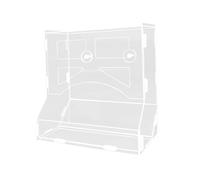 QUXVUIS Acrylic Rabbit Feed Rack Rabbit Feeding Solution Large Capacity Suitable For All Pets Making Spacious Enough For Pets Needs. Grass Hay Basin Fodder Shelf Transparent Upright