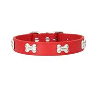 QUXVUIS Adjustable Dog Collar Stylish And for Ultimate Comfort For Furry Friend PU PU Cat Collar Dogs Collars Pet Durable, red, 2.5 * 50cm