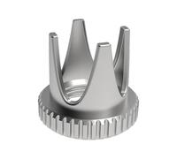 QUXVUIS Airbrush Dust Cap Solutions Effective At Preventing Buildup Ensuring Optimal Spraying Performance With Safe Easy Removal For Frequent Airbrush Needle, Silver, Style A