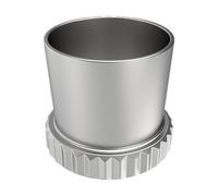 QUXVUIS Airbrush Dust Cap Solutions Effective At Preventing Buildup Ensuring Optimal Spraying Performance With Safe Easy Removal For Frequent Airbrush Needle, Silver, Style B