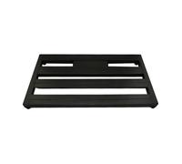 QUXVUIS Aluminum Alloy Effects Pedalboard Strong Rubber Foot Stability Lightweight Stage Performances So Will Perform Gracefully On Stage. ColorBlack Musical Instrument