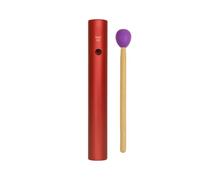 QUXVUIS Aluminum Alloy Wah Tube Musical Low Pitch Versatile Multi Function Instrument For Families Engaging In Music Professional Percussion Learning Tool With Mallet, red
