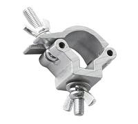 QUXVUIS Aluminum Stage Light Clamps For Swivel Practical Solution Convenient And Safe For All DJ Stage Needs And Requirements Heavy Duty Swivel Clamp Aluminum DJ Light Clamp, Silver, 30mm 25-30mm