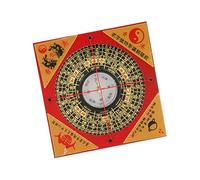 QUXVUIS Ancient Chinese Feng Shui Compass for Camping Unique Retro Decorative Compass Exploration Chinese Attract Wealth Good Luck Luo Pan Hiking Ornaments Feng Shui Decor Office, 8cm