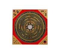 QUXVUIS Ancient Chinese Feng Shui Compass for Camping Unique Retro Decorative Compass Exploration Chinese Attract Wealth Good Luck Luo Pan Hiking Ornaments Feng Shui Decor Office, 18.5cm