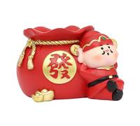 QUXVUIS Art Crafts Desktop Figurine Sculpture Feng Shui Gift Cartoon Statue Pen Holder Organizer Decorative Cartoon Statue Is Made Premium Resin Table Pencil Holder Art Crafts