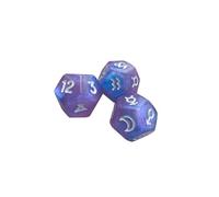 QUXVUIS Astrology Dice For Table Party Game Tarot Cards Dice 12 Sided D12 Made Of Durable Acrylic With Easy Visibility Constellation Sign For Astro Divination Game