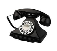QUXVUIS Audio Guest Book Phone with Vintage Look Making Memories During Special Celebrations Or Retirement Parties. is Way to Memories for Any Special Occasion, Black, 22.5x16.4x18cm