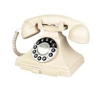 QUXVUIS Audio Guest Book Phone with Vintage Look Making Memories During Special Celebrations Or Retirement Parties. is Way to Memories for Any Special Occasion, White, 22.5x16.4x18cm