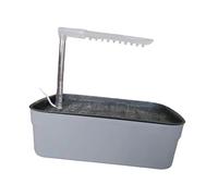 QUXVUIS Automatic Shower Accessory Bird Bath Box Container Maintaining Clean Birds And Happy Homes Helping To Maintain Hygiene And USB Electric Large Bird Bathtub Shower Accessory, Gray, 32x22x26cm