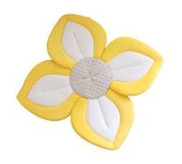 QUXVUIS Baby Bath Seat Enjoy Safe and Relaxing Bathing Moments Cloth Baby Bath Flower Mesh Seat Mat Bathtub Cushion Newborn, Yellow Side, 80cm