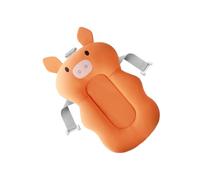 QUXVUIS Baby Bathtub Cushion Foldable Seat Support Breathable Chair Pad Anti-Slide Cushions Nursing Mat Pillow Security, Orange Pig