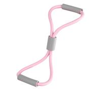 QUXVUIS Back Beautifier Back Stretching Elastic Rope Stretch Fitness Band 8 Shaped Stretching Device Home Workouts Beauty Yoga Artifact Yoga Equipment Band, Pink, 22x20cm