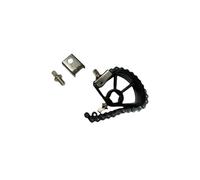 QUXVUIS Bass Drum Foot Pedal Single Pedal Double Chain Drive Adjustable Sensitivity Smooth Performance Essential For Drum Sets Double Bass Chain Drive, black, 14CM