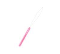 QUXVUIS Beads Braid Needles Professional Tool Plastic-Handle Extension Threader Knitting Stainless Universal Ring Needle, Pink
