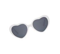 QUXVUIS Beautiful Love Heart Shaped Sun Glasses with Glowing Effect for Nighttime, White, 14x6x13cm