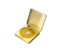 QUXVUIS Beautifully Crafted Feng Shui Compass with Storage Case Gift for Lovers of Chinese Culture Enhancing Any Environment Effortlessly Flip Compass Alloy Box Luogeng Feng Shui