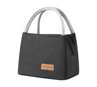 QUXVUIS Bento Bags for Easy Meal Prep Stay Organized and Satisfied Throughout Day Polyester Insulated Lunch Bags Picnic, Large+Black