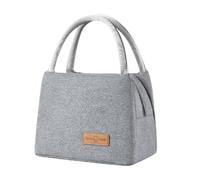 QUXVUIS Bento Bags for Easy Meal Prep Stay Organized and Satisfied Throughout Day Polyester Insulated Lunch Bags Picnic, Large+Grey