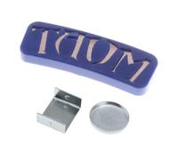 QUXVUIS Billiard Chalk Holder Magnetic Round Clip Handcrafted Stylish Reliable Billiard Supplies Accessories For Pool Players Magnetic Round Chalk Holder Clip, Blue, 7x2.5x1.5cm