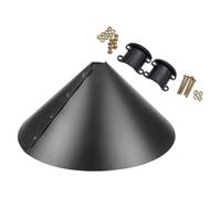 QUXVUIS Bird Feeder Squirrelproof Baffle For Pole Lightweight Smooth Easy To Clean Protects Squirrels Raccoons Squirrel Baffle Wrap Guards Outside Pole Mount Wrap Around Squirrel Bird House Guards